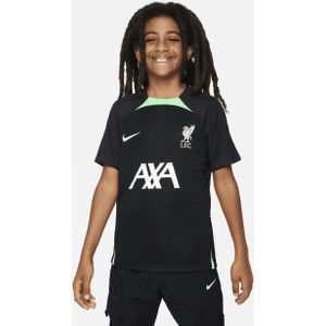Liverpool FC Strike Nike Dri-FIT knit voetbaltop voor kids - Zwart