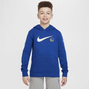 Golden State Warriors Club Fleece Essential Nike NBA-hoodie voor jongens - Blauw