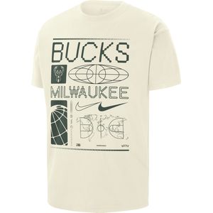 Milwaukee Bucks Max90 Nike NBA T-shirt voor heren - Wit