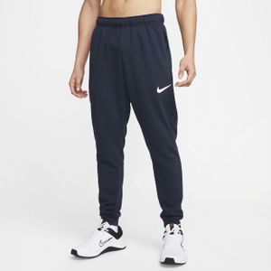 Nike Dry Dri-FIT toelopende fitnessbroek van fleece voor heren - Blauw