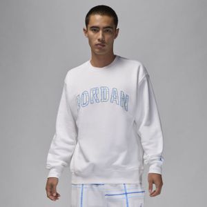 Jordan Essentials Sweatshirt van fleece met ronde hals voor heren - Wit