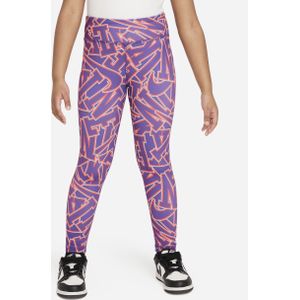 Nike 'Join the Club' Printed Leggings legging met Dri-FIT voor kleuters - Paars