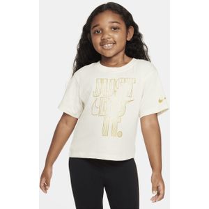 Nike Shine Boxy Tee T-shirt voor kleuters - Zwart