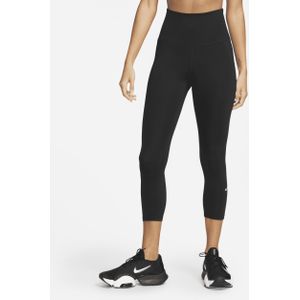 Nike One Korte legging met hoge taille voor dames - Zwart