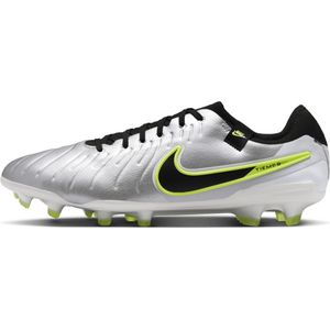 Nike Tiempo Legend 10 Pro low top voetbalschoenen (stevige ondergrond) - Grijs