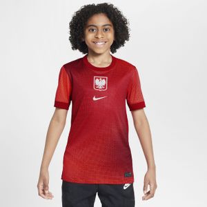 Polen 2024/25 Stadium Uit Nike Dri-FIT replica voetbalshirt voor kids - Rood