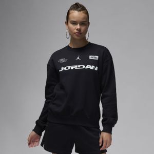 Jordan Brooklyn Fleece sweatshirt met ronde hals voor dames - Zwart