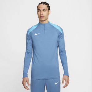 Nike Strike Dri-FIT voetbaltrainingstop met halflange rits voor heren - Blauw