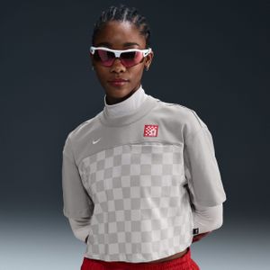 Liverpool FC City Utility Derde Nike voetbaltop met korte mouwen voor dames - Grijs
