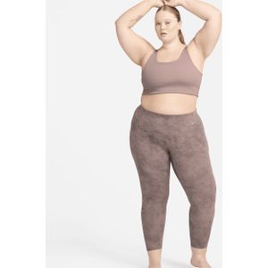 Nike Zenvy Tie-Dye 7/8-legging met iets ondersteunende hoge taille voor dames (Plus Size) - Zwart