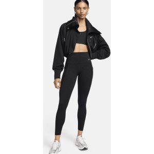 Nike Universa 7/8-legging met hoge taille, print, zakken en medium ondersteuning voor dames - Zwart