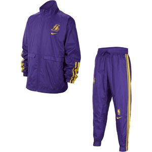 Los Angeles Lakers Courtside Nike NBA-trainingspak voor jongens - Paars