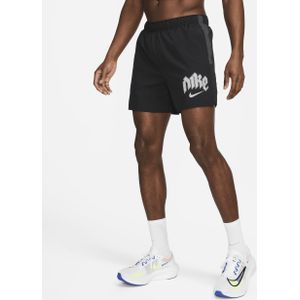 Nike Dri-FIT Run Division Challenger Hardloopshorts met binnenbroek voor heren (13 cm) - Zwart