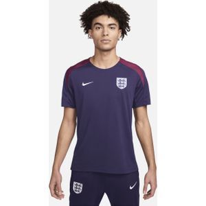 Engeland Strike Nike Dri-FIT knit voetbaltop met korte mouwen voor heren - Paars