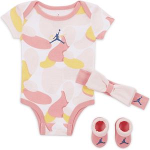 Jordan Outside the Lines Driedelige Rompertjesset voor baby's - Roze