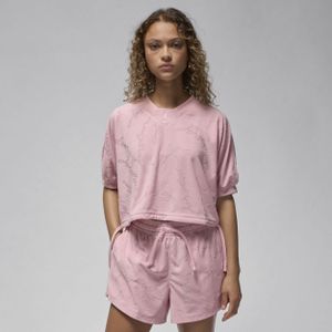 Jordan knit croptop voor dames - Roze