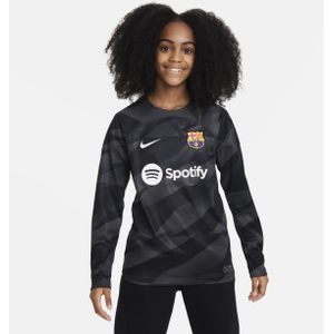 FC Barcelona 2023/24 Stadium Goalkeeper Nike Dri-FIT voetbalshirt voor kids - Grijs