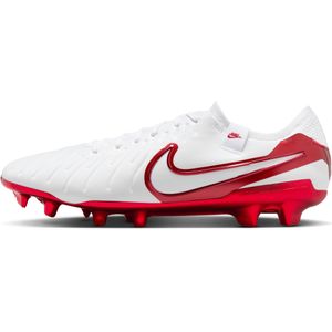 Nike Tiempo Legend 10 Elite LV8 low-top voetbalschoenen (stevige ondergrond) - Wit