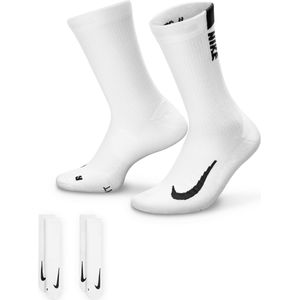 Nike Multiplier Crew Sokken (2 paar) - Wit