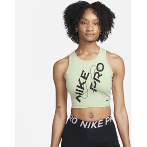 Nike Pro Dri-FIT cropped tanktop voor dames - Groen