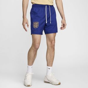 Engeland Sport Essential Flow Nike geweven voetbalshorts met voering voor heren - Blauw