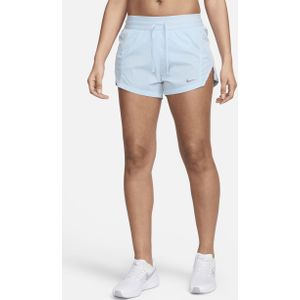 Nike Running Division hardloopshorts met halfhoge taille en binnenbroekje voor dames (8 cm) - Zwart