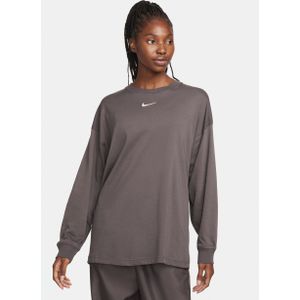 Nike Sportswear T-shirt met lange mouwen voor dames - Bruin