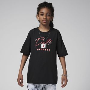 Chicago Bulls Courtside Statement Edition Nike Max90 NBA-shirt voor jongens - Zwart