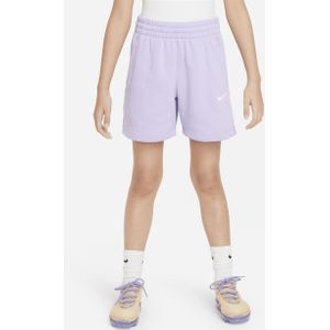 Nike Sportswear Club Fleece meisjesshorts van sweatstof (13 cm) - Paars