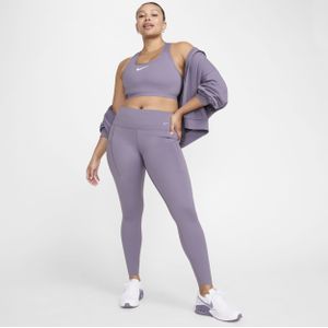 Nike Go Lange legging met halfhoge taille, complete ondersteuning en zakken voor dames - Paars