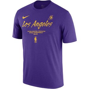 Los Angeles Lakers Essential Nike NBA T-shirt voor heren - Paars