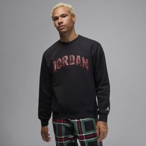 Jordan Essentials Sweatshirt van fleece met ronde hals voor heren - Zwart