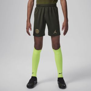 Paris Saint-Germain 2023/24 Vierde Replica Nike voetbalshorts met Dri-FIT voor kids - Groen