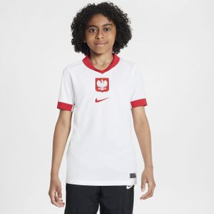 Polen 2024/25 Stadium Thuis Nike Dri-FIT replica voetbalshirt voor kids - Wit