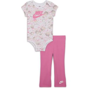 Nike Flow-Ral tweedelige babyset met rompertje en legging - Roze