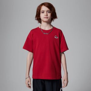 Air Jordan 1 T-shirt met patch voor kids - Wit