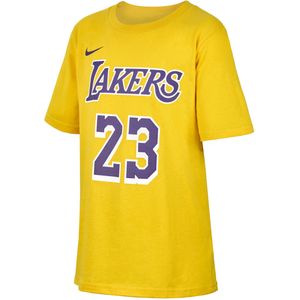 LeBron James Los Angeles Lakers Nike NBA-shirt voor jongens - Geel