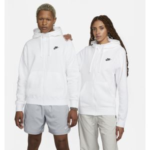 Nike Sportswear Club Fleece Hoodie met rits voor heren - Wit