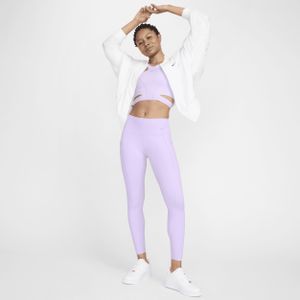 Nike Universa 7/8-legging met halfhoge taille, zakken en medium ondersteuning voor dames - Blauw