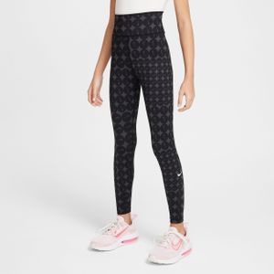 Nike One Dri-FIT legging met hoge taille voor meisjes - Paars