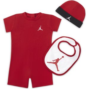 Jordan Jumpman driedelige romperset voor baby's - Rood