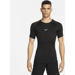 Nike Pro Dri-FIT strakke fitnesstop met korte mouwen voor heren - Zwart