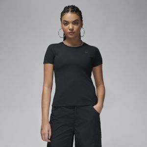 Jordan Essentials T-shirt met korte mouwen en aansluitende pasvorm voor dames - Bruin