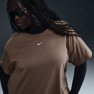 Nike Sportswear Essential T-shirt voor dames (Plus Size) - Bruin