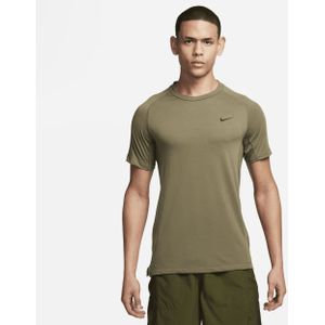 Nike Flex Rep Dri-FIT fitnesstop met korte mouwen voor heren - Groen