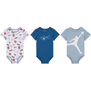 Jordan Flight Patch rompertjes met print voor baby's (12-24 maanden) - Blauw