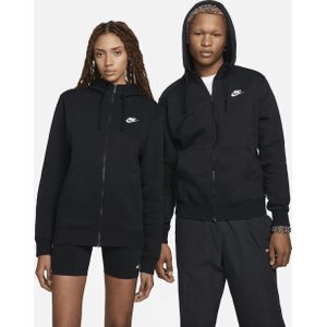 Nike Sportswear Club Fleece Hoodie met rits voor heren - Zwart