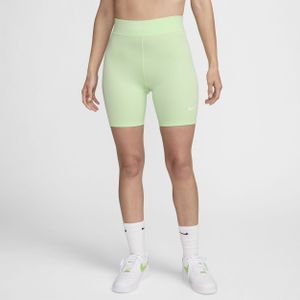 Nike Sportswear Classic bikeshorts met hoge taille voor dames (21 cm) - Groen