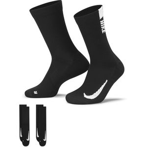 Nike Multiplier Crew Sokken (2 paar) - Zwart