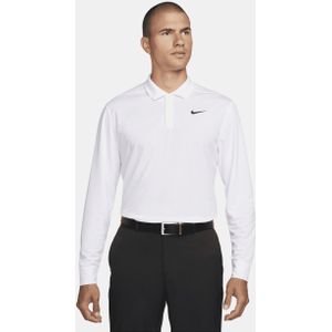 Nike Dri-FIT Victory Golfpolo met lange mouwen voor heren - Wit